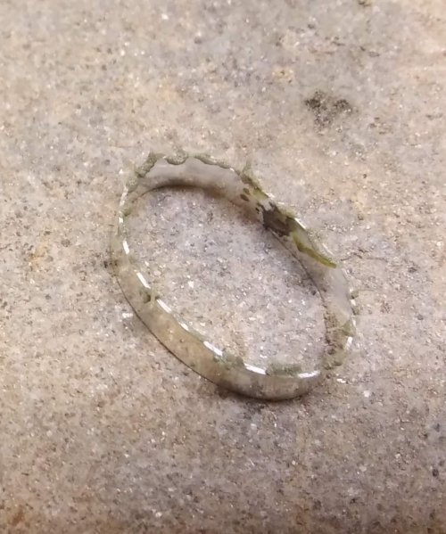 Judy Larson's Sterling Lake Stone Pendant with Twisted Wire - , Metalwork, Filing, Finishing, Butane Torch, Soldering, Solder, Place medium paste solder around the bottom